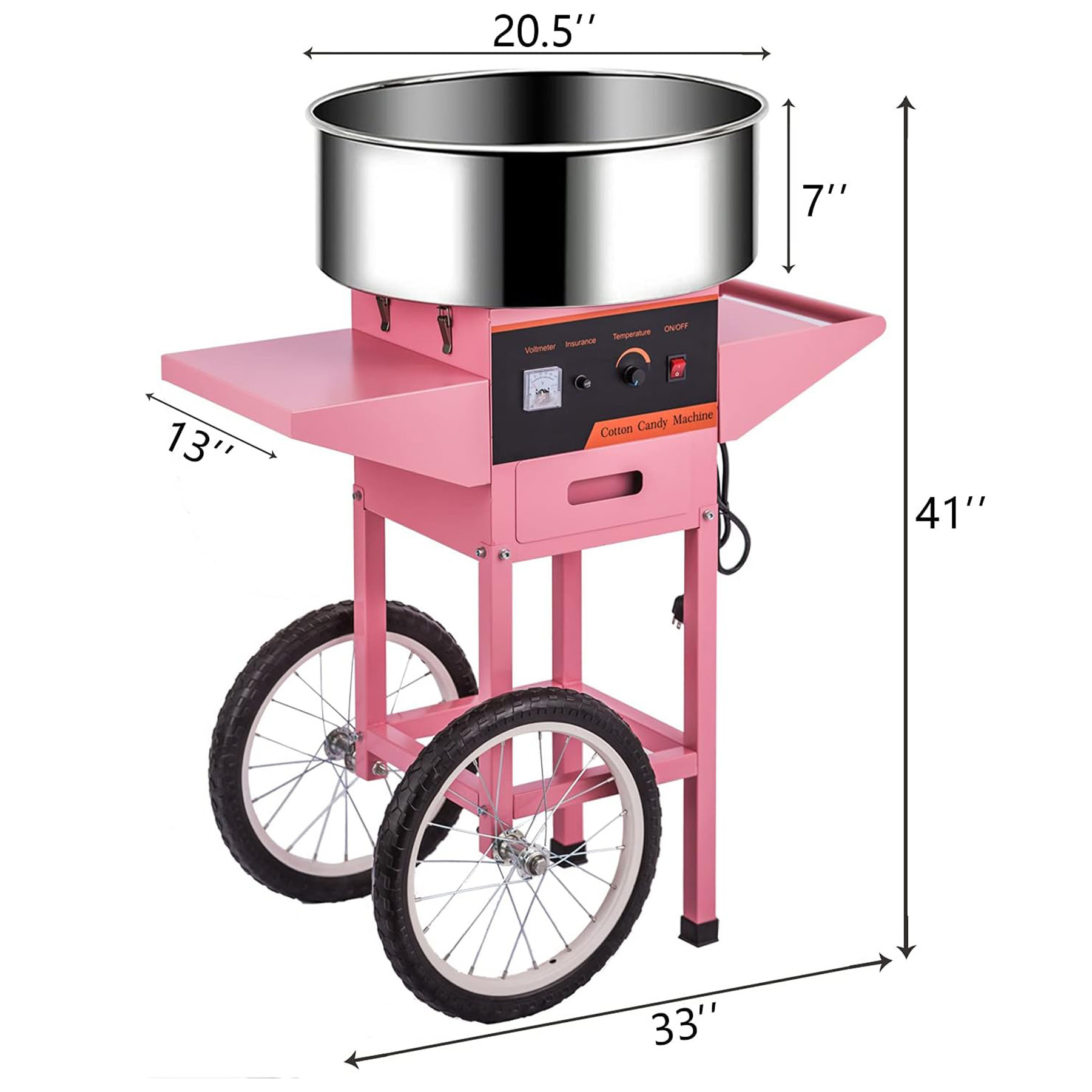 Commercial Pink Cotton Candy M - огляд і ціна Candy Floss Machine